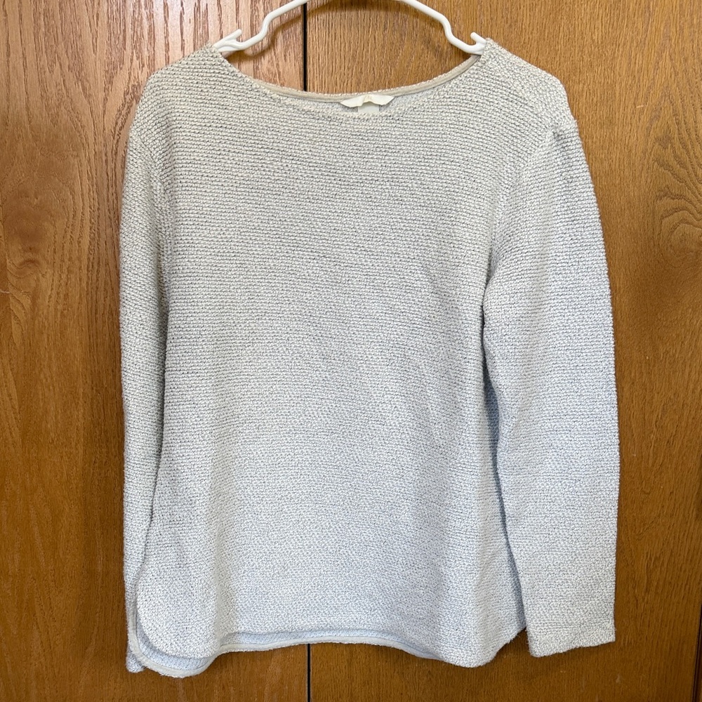 H&M Women's Light Gray Scoopneck Knit Sweater